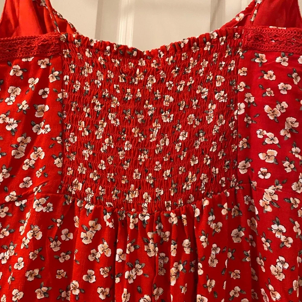 Aeropostale Red Floral Dress - Picture 6 of 7
